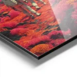 poster astronautes retro futuriste aluminium.webp