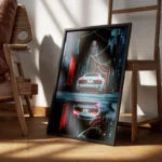 poster audi blanche encadre.webp