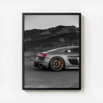 poster audi r8 desert avec cadre.webp