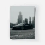 poster audi r8 noire.webp