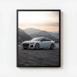 poster audi rs7 blanc avec cadre.webp