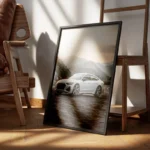 poster audi rs7 blanc encadre.webp