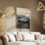 poster audi rs7 blanc salon.webp