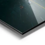 poster avenue urbaine au coucher de soleil aluminium.webp