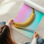 poster banane couleur pastel en rouleau.webp