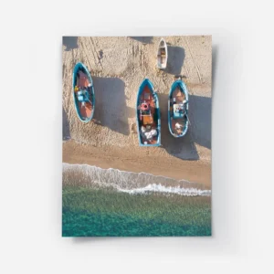 poster bateaux en bord de mer.webp