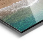 poster bateaux en bord de mer aluminium.webp