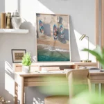 poster bateaux en bord de mer bureau.webp