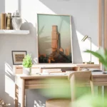 poster batiment moderne colore bureau.webp