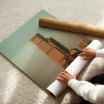 poster batiment moderne colore enroule.webp