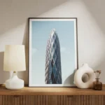 poster batiment moderne en verre meuble.webp