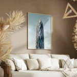 poster batiment moderne en verre salon.webp