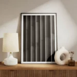 poster batiment moderne noir et blanc meuble.webp