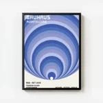 poster bauhaus abstrait 1919 avec cadre.webp
