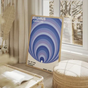 poster bauhaus abstrait 1919 salon beige.webp