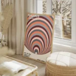 poster bauhaus abstrait salon beige.webp