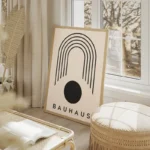 poster bauhaus arche salon beige.webp