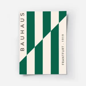 poster bauhaus bandes vertes.webp