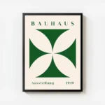 poster bauhaus croix verte avec cadre.webp