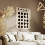 poster bauhaus gouttes noires salon.webp