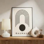 poster bauhaus minimaliste meuble.webp