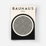 poster bauhaus minimaliste noire et beige.webp