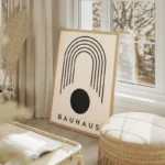 poster bauhaus minimaliste salon beige.webp
