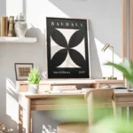 poster bauhaus quatre petales bureau.webp