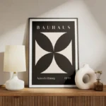 poster bauhaus quatre petales meuble.webp