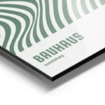 poster bauhaus vague verte aluminium.webp