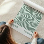 poster bauhaus vague verte en rouleau.webp