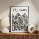poster bauhaus vagues geometriques meuble.webp