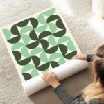 poster bauhaus vert au sol.webp