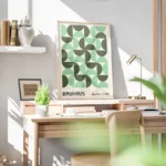 poster bauhaus vert bureau.webp
