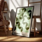 poster bauhaus vert encadre.webp