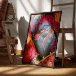 poster black panther street art encadre.webp