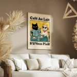 poster cafe avec chats salon.webp