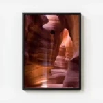 poster canyon de lumiere avec cadre.webp