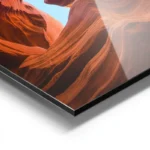 poster canyons rouges ciel bleu aluminium.webp