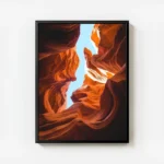 poster canyons rouges ciel bleu avec cadre.webp