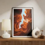 poster canyons rouges ciel bleu meuble.webp