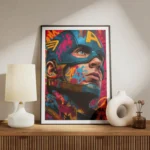 poster captain america street art meuble.webp