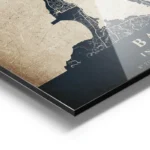 poster carte bali vintage aluminium.webp