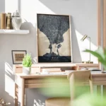 poster carte bali vintage bureau.webp