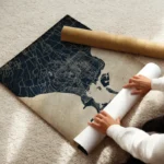 poster carte bali vintage enroule.webp