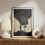 poster carte bali vintage meuble.webp