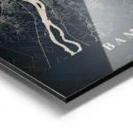 poster carte bamako vintage aluminium.webp