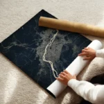 poster carte bamako vintage enroule.webp