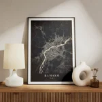 poster carte bamako vintage meuble.webp