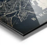 poster carte barcelona vintage aluminium.webp